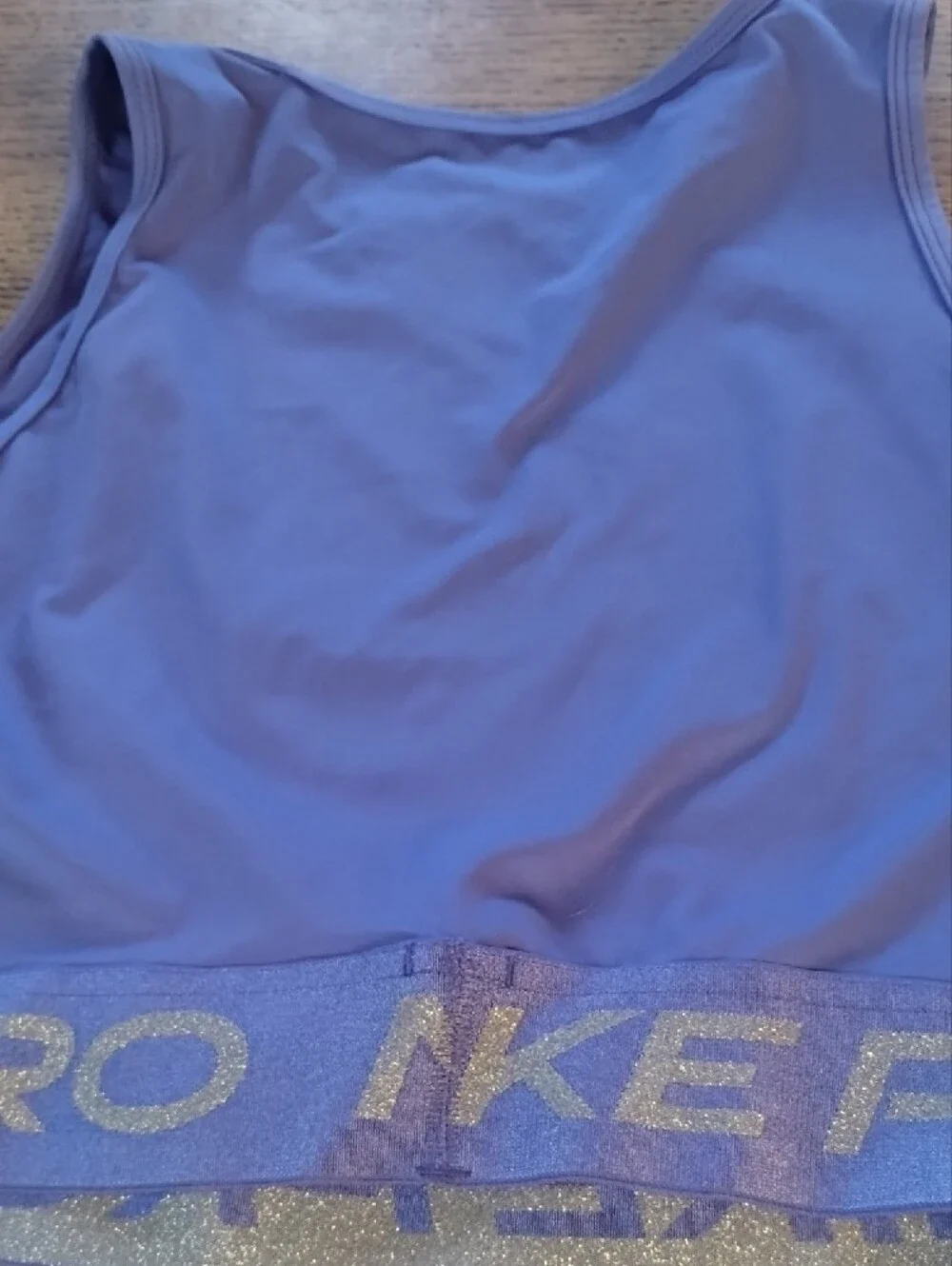 Nike Women’s Lavender One-Piece Swim Tank with Shimmer Band